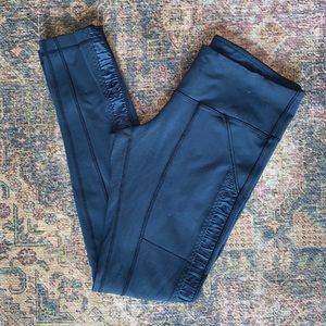 Lululemon Black Yoga Pant with Pockets and Satin
